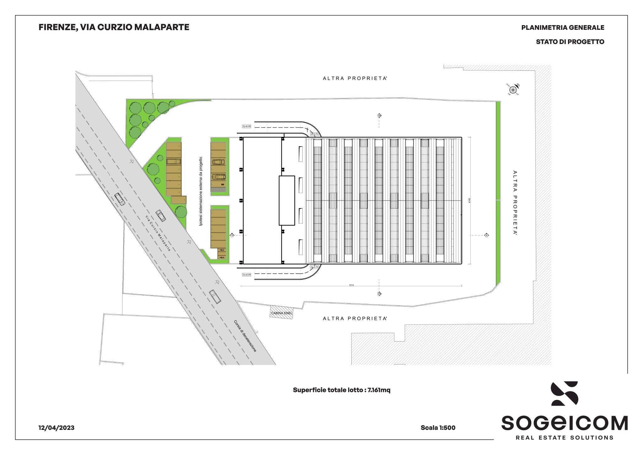 Capannone via Curzio Malaparte, Firenze - planimetria 1