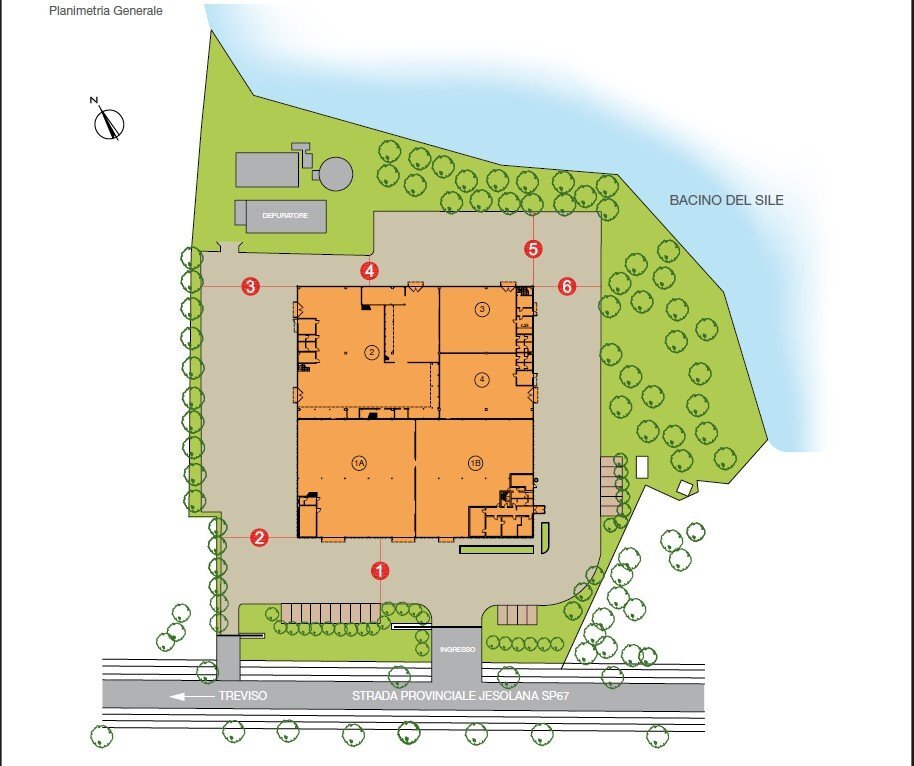 Capannone SP67, Casier - planimetria 1