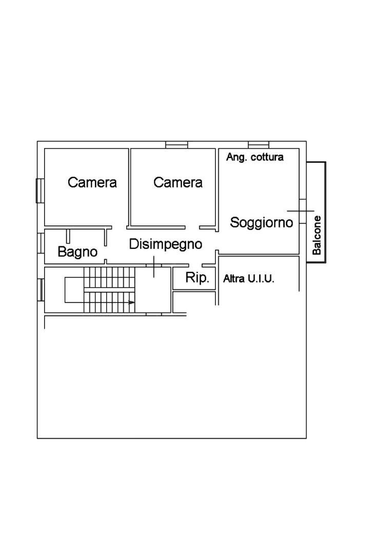 Three-room apartment via Arturo Solari, Bologna (neighborhood Corticella) - floor plans 1
