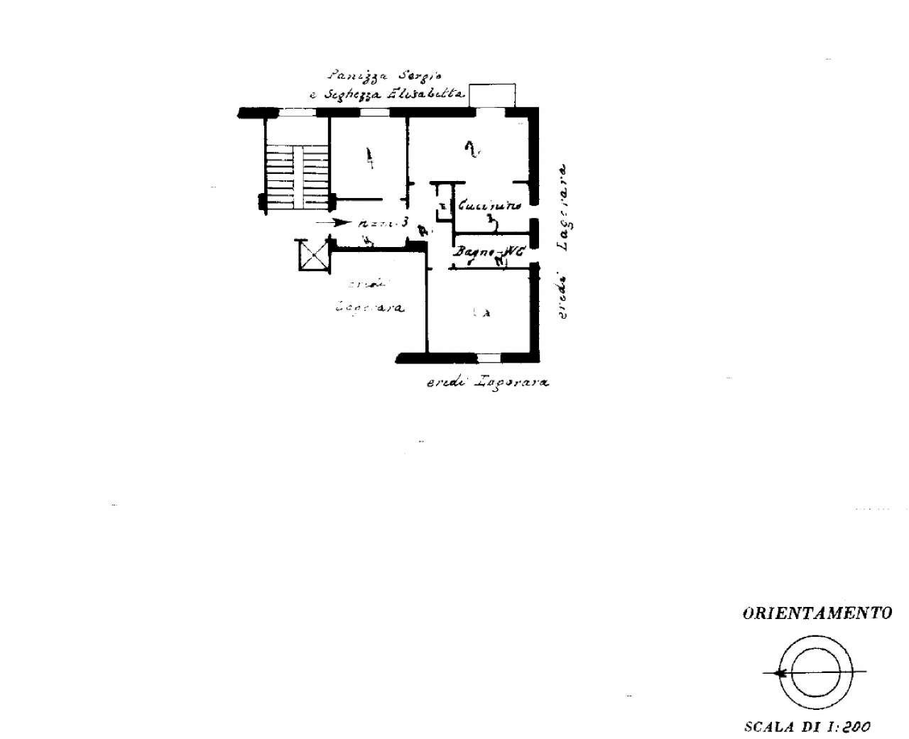 planimetria - Trilocale corso Luigi Andrea Martinetti, Genova (zona Sampierdarena) - planimetria 1