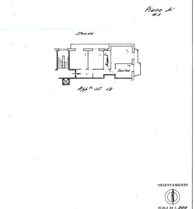appartamento affitto genova sturla europa isonzo s - Three-room apartment corso Europa, Genova (neighborhood Sturla) - floor plans 1