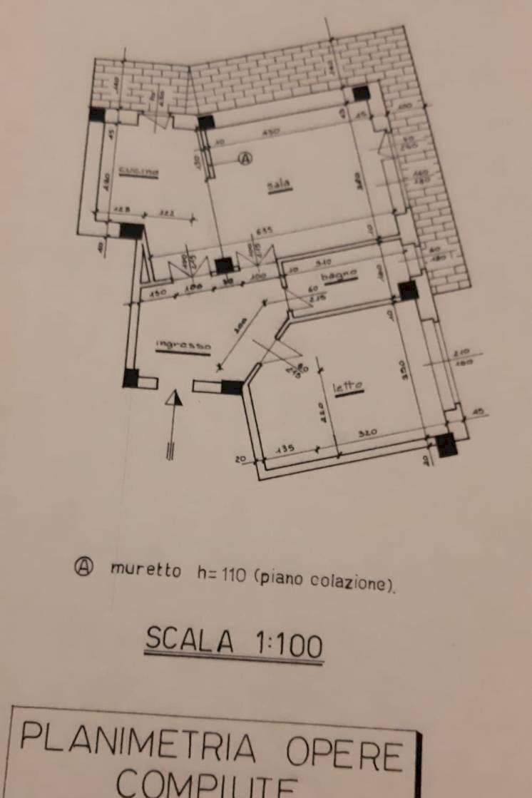 Two-room apartment via Montalto, 3, Torino (neighborhood Vanchiglietta) - floor plans 1
