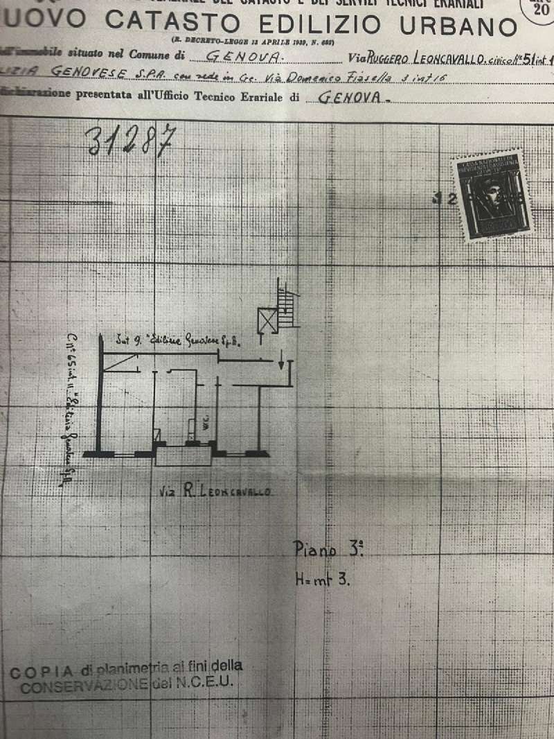 70c14b1b-d841-4436-8cc5-b767eca8cfc7 - Appartamento via Leoncavallo, 51, Genova (zona Sestri Ponente) - planimetria 1