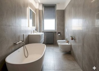 Bagno - Three-room apartment via Giuseppe Giacosa, 12, Moncalieri - photo 5