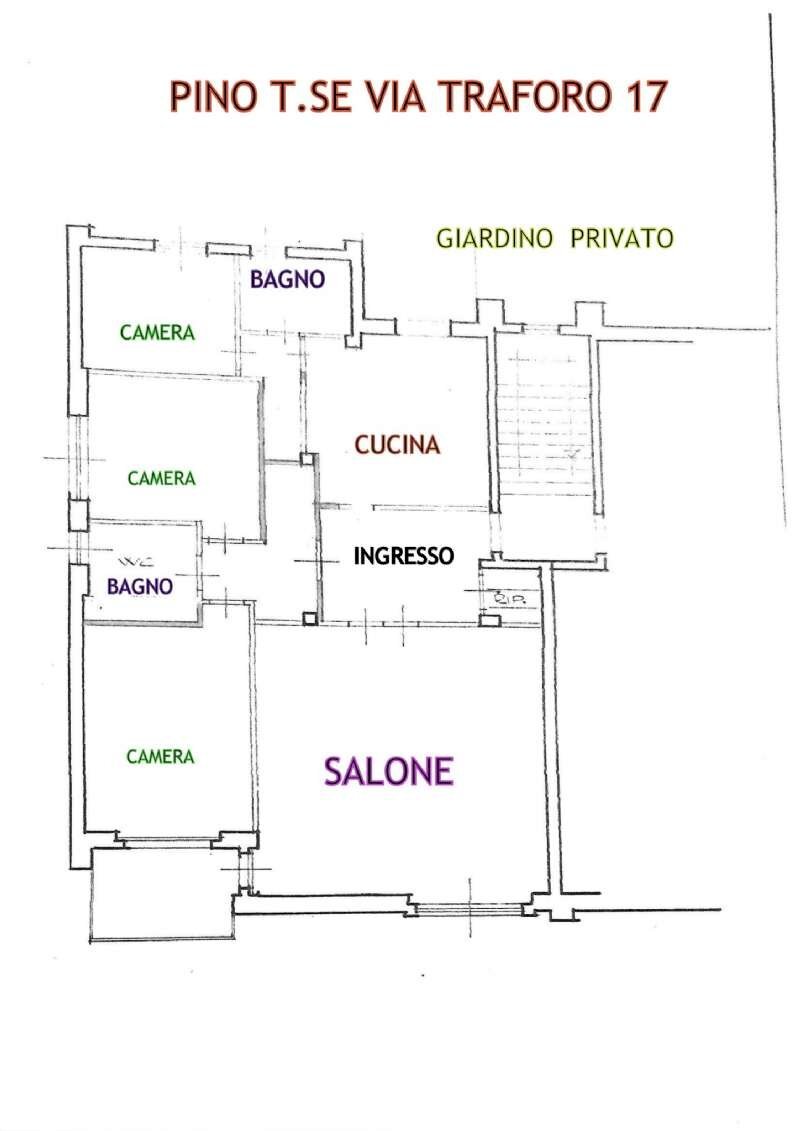 planimetria - Appartamento via Traforo, 17, Pino Torinese - planimetria 1