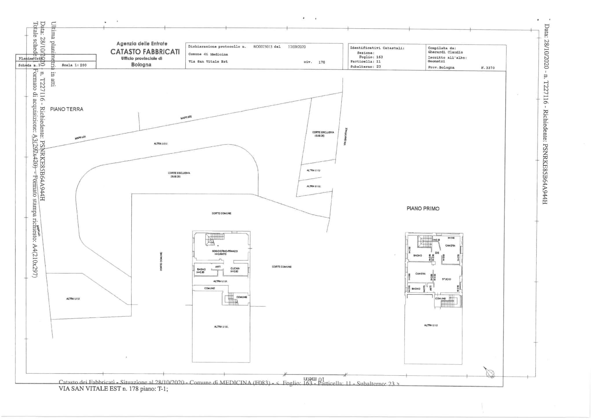 skm_c250i25122216590 - Porzione di casa via San Vitale Est, Medicina - planimetria 1