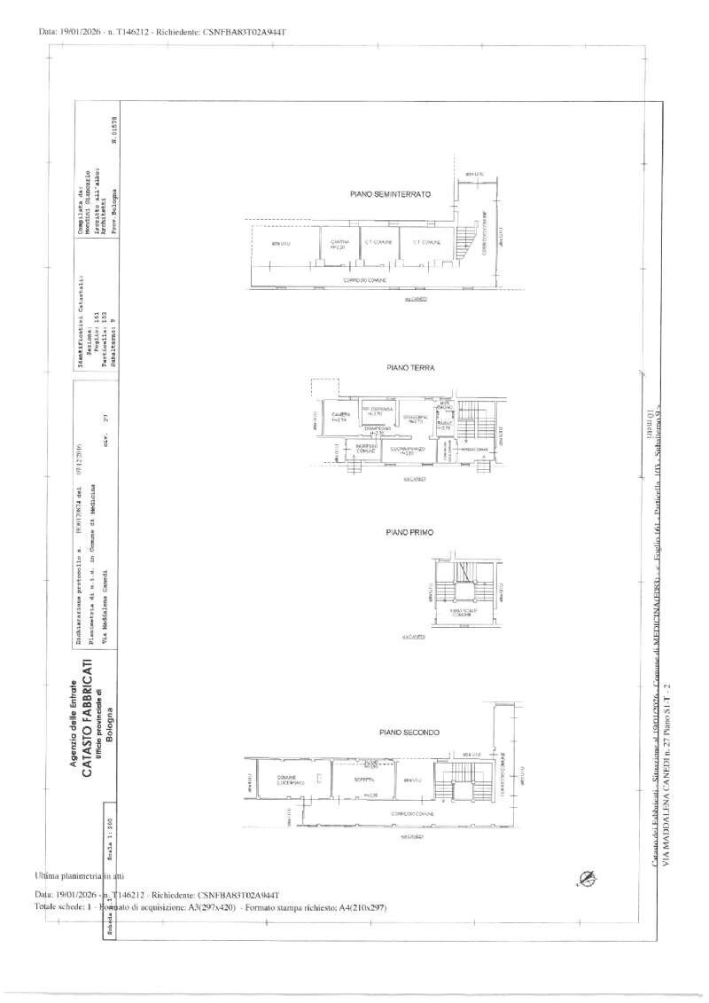 skm_c250i26012217410 - Four-room apartment via Canedi, Medicina - floor plans 1
