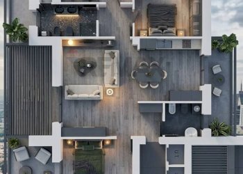 Pianta 3D - Trilocale Parma - foto 4