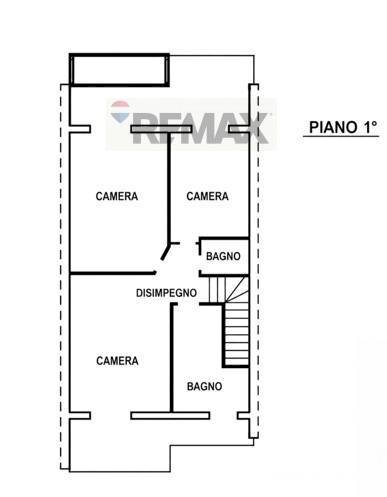 Pianta 2D - Villa a Schiera via Salati, Parma - planimetria 1