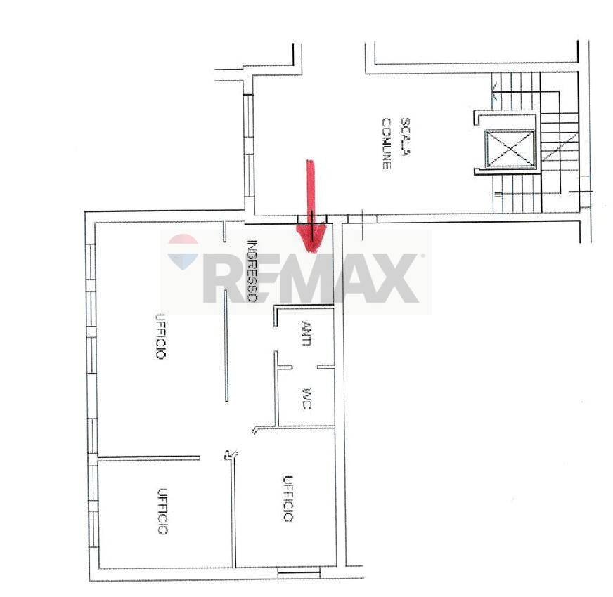 Pianta 2D - Ufficio via E. Berlinguer
 
5, Sant'Ilario d'Enza - planimetria 1
