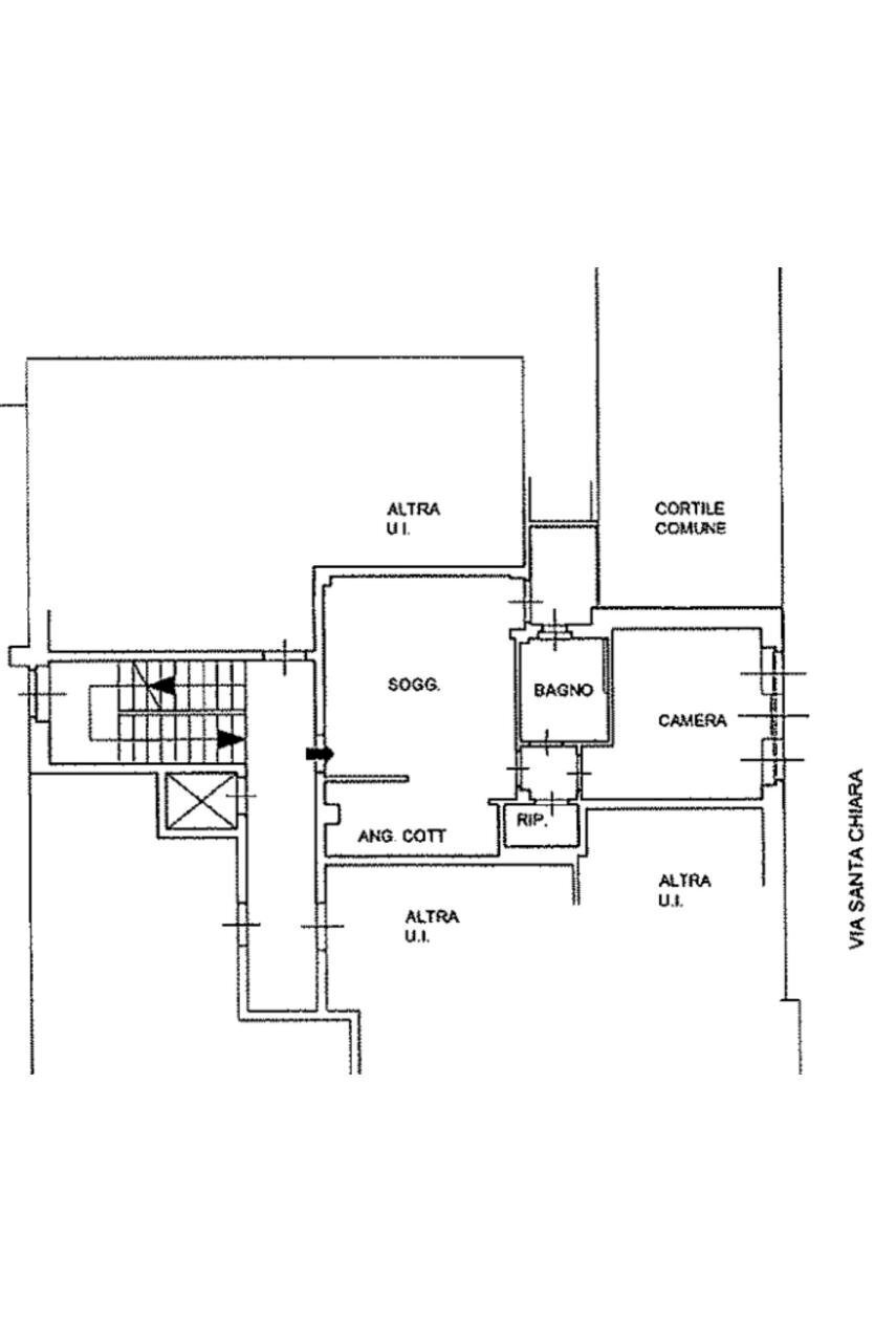 Bilocale via Bligny, 15, Torino (zona Centro) - planimetria 1