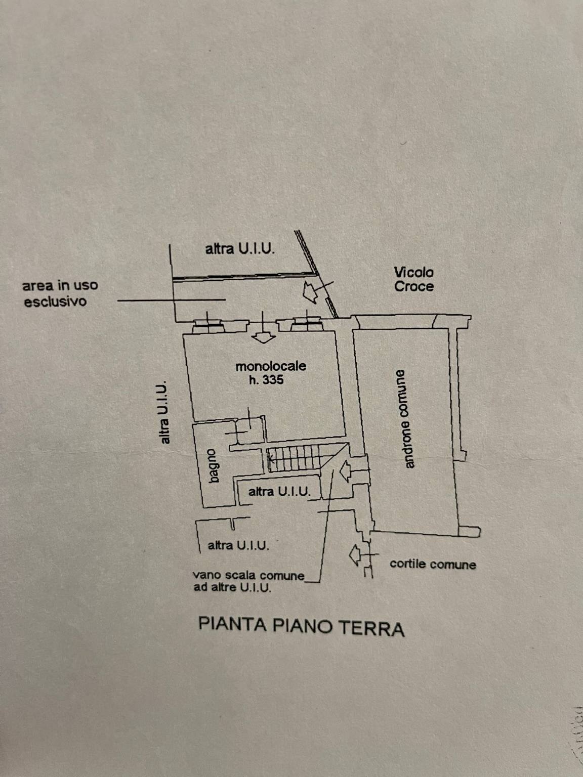 One-room apartment vicolo Croce, 10, Aicurzio - floor plans 1