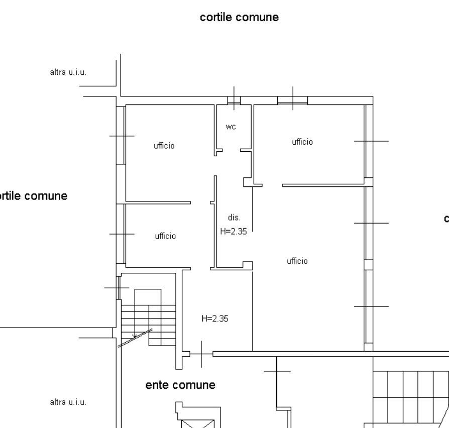 Office via Alessandro Manzoni, 12, Vimercate - floor plans 1