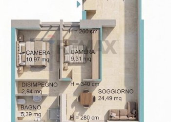 Pianta 3D - Casa indipendente Sassari - foto 27