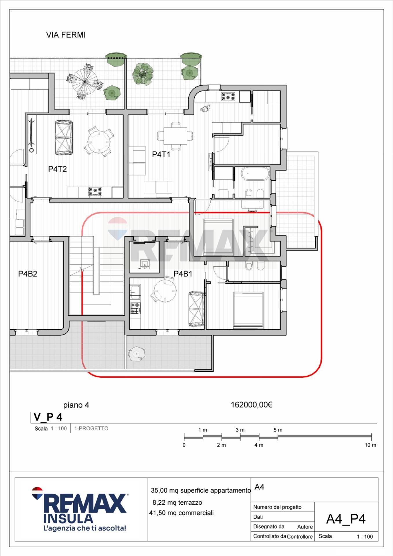 Pianta 2D - Bilocale Via Fermi, Alghero - planimetria 1