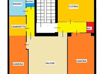 planimetria via ozegna 5 - Appartamento via Ozegna, 5, Torino (zona Barriera Milano) - foto 37