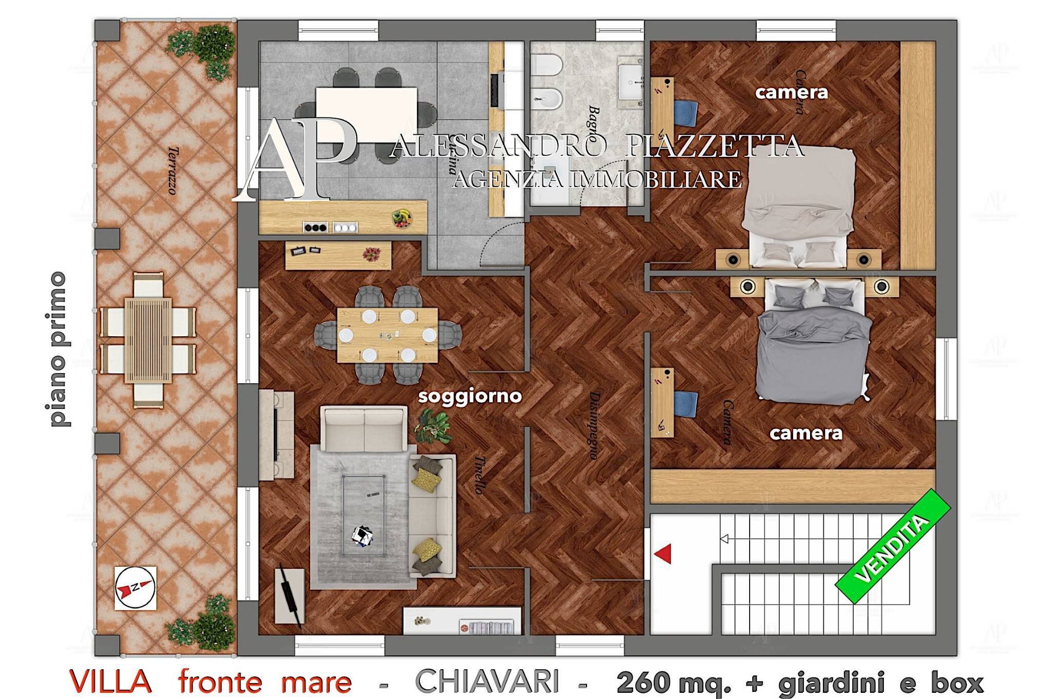 Villa Chiavari - planimetria 1