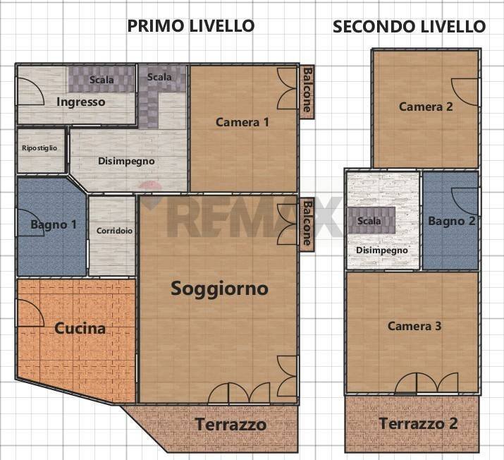 Pianta 2D - Attic Napoli - floor plans 1