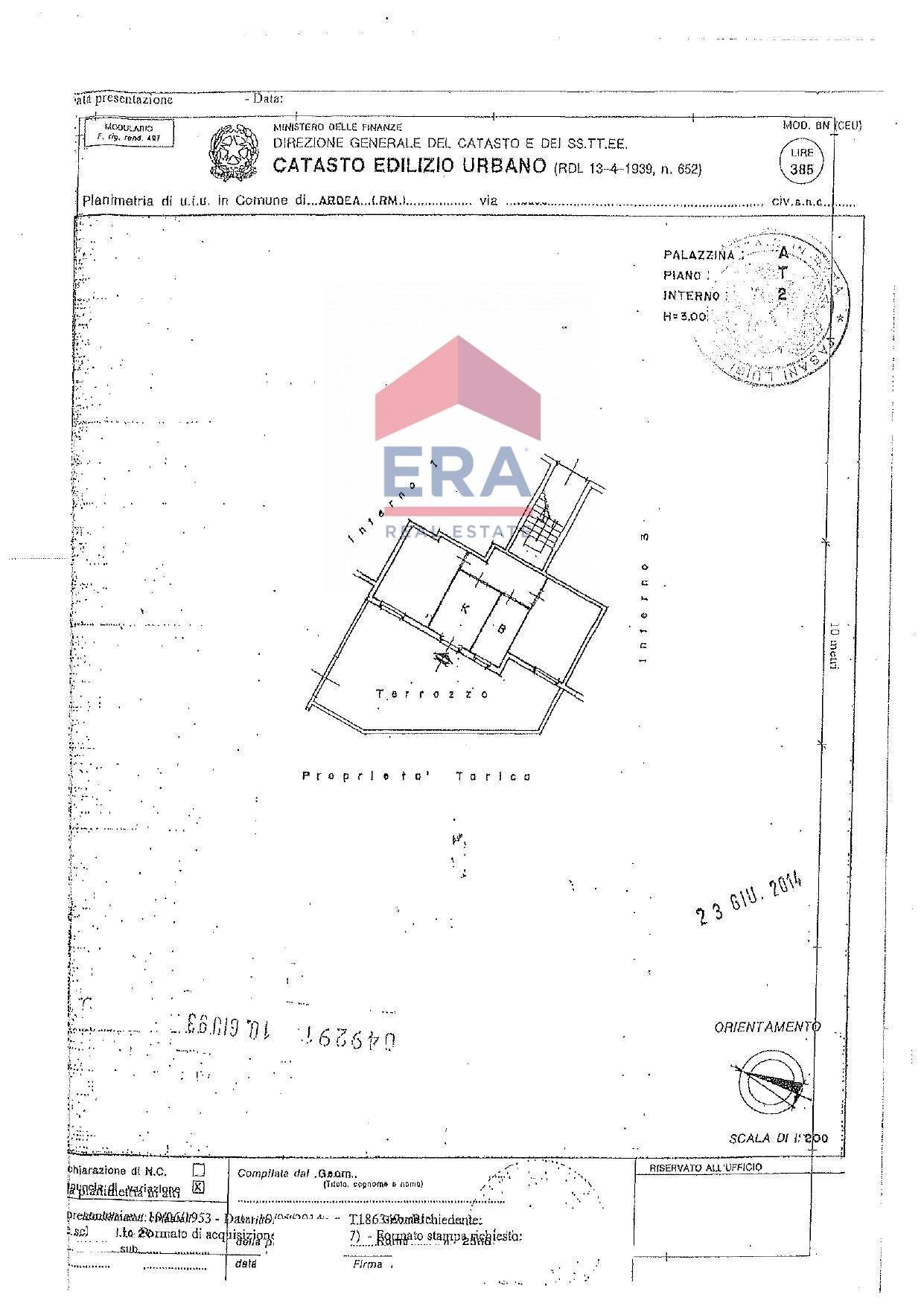 Foto 11 - Trilocale Via Teseo
 
3, Ardea - planimetria 1