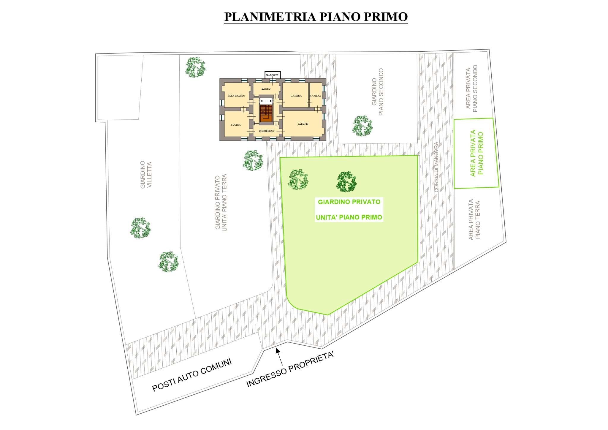 piano primo giardini_page-0001 - Apartment via Valentino, 43, Pinerolo - floor plans 1