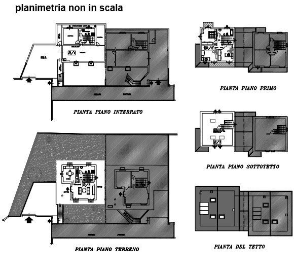 Villa via Mario Caudana, Castiglione Torinese - floor plans 1