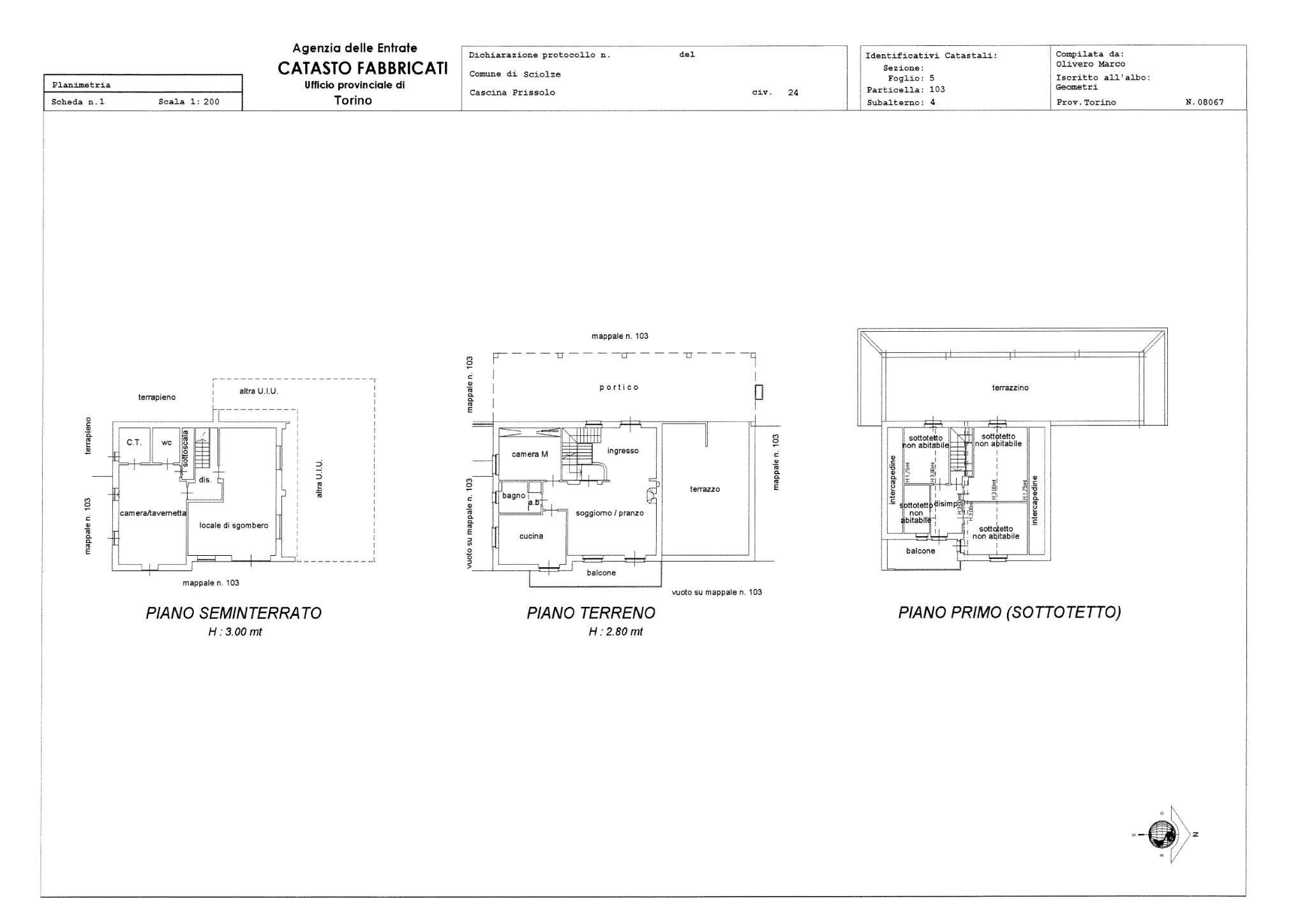 sub 4 casa_page-0001 - Independent house borgata Prissolo, 24, Sciolze - floor plans 1
