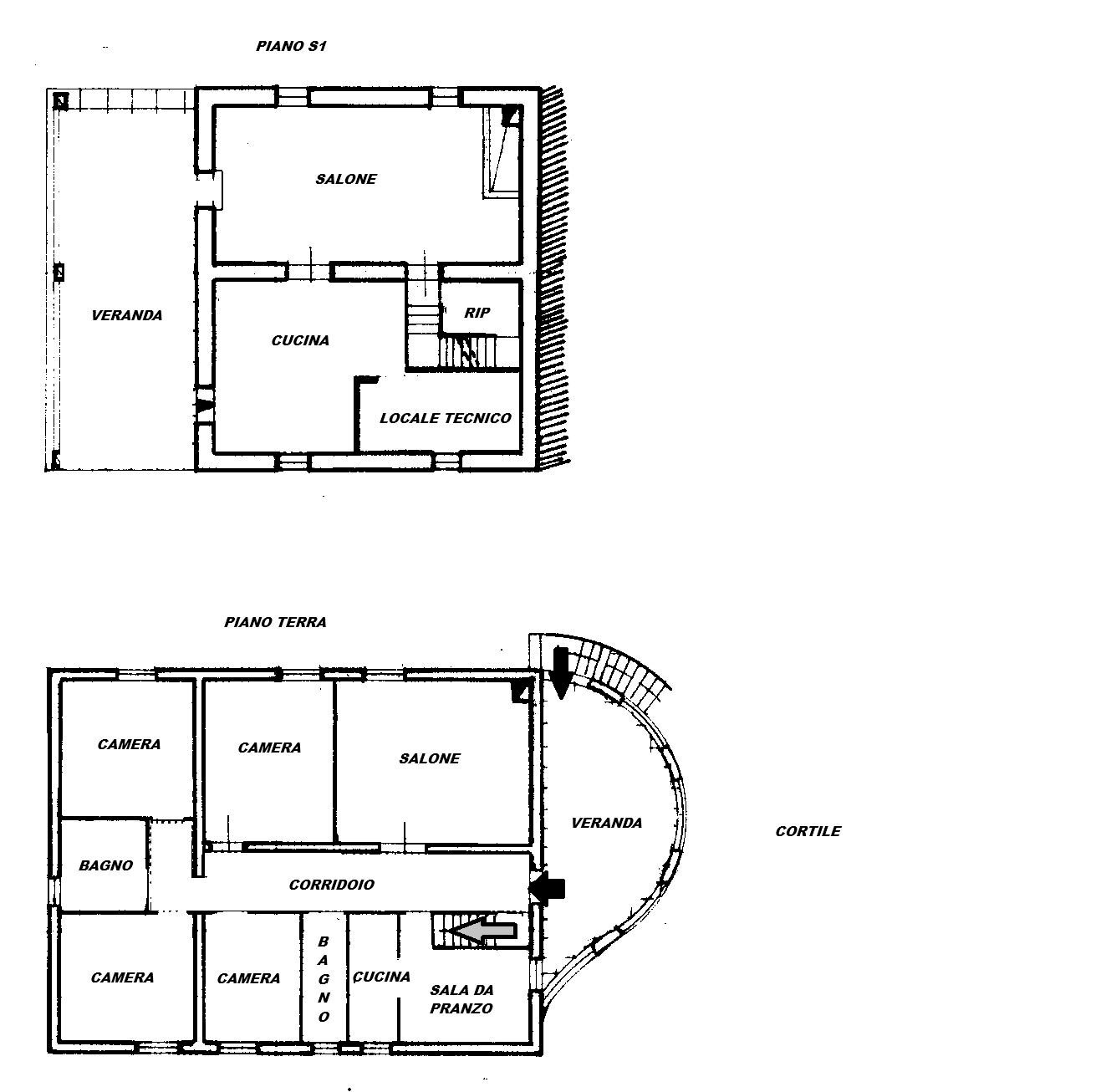 Villa via Elio De Cupis, Sassari - planimetria 1