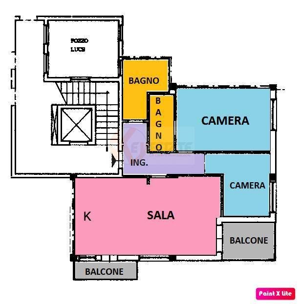 Foto 43 - Trilocale Via Pasquale Marginesu
 
6, Sassari - planimetria 1