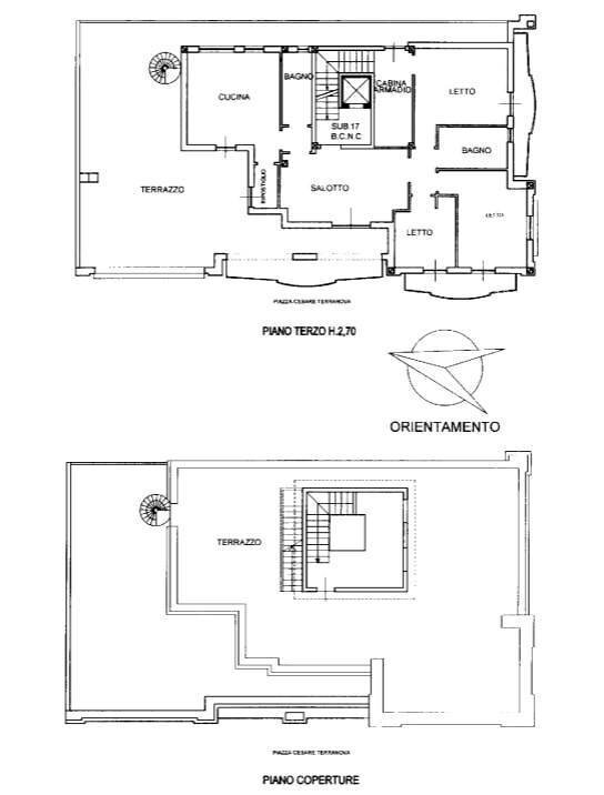 Foto 28 - Attic Piazza Cesare Terranova
 
5, Parabita - floor plans 1