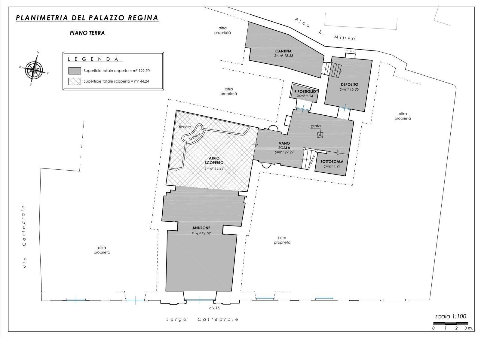 Foto 43 - Stabile - Palazzo Largo Cattedrale
 
15, Ruvo di Puglia - planimetria 1