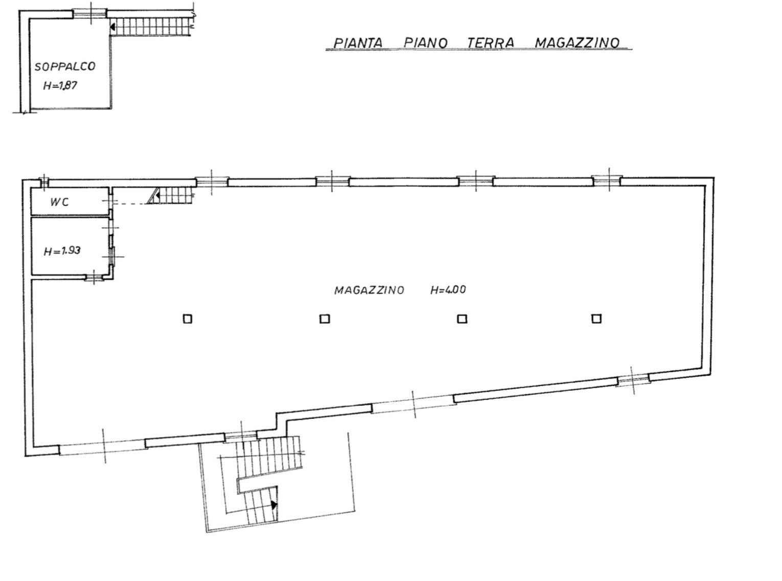 Magazzino via Vittorio Alpe, Roma - planimetria 1