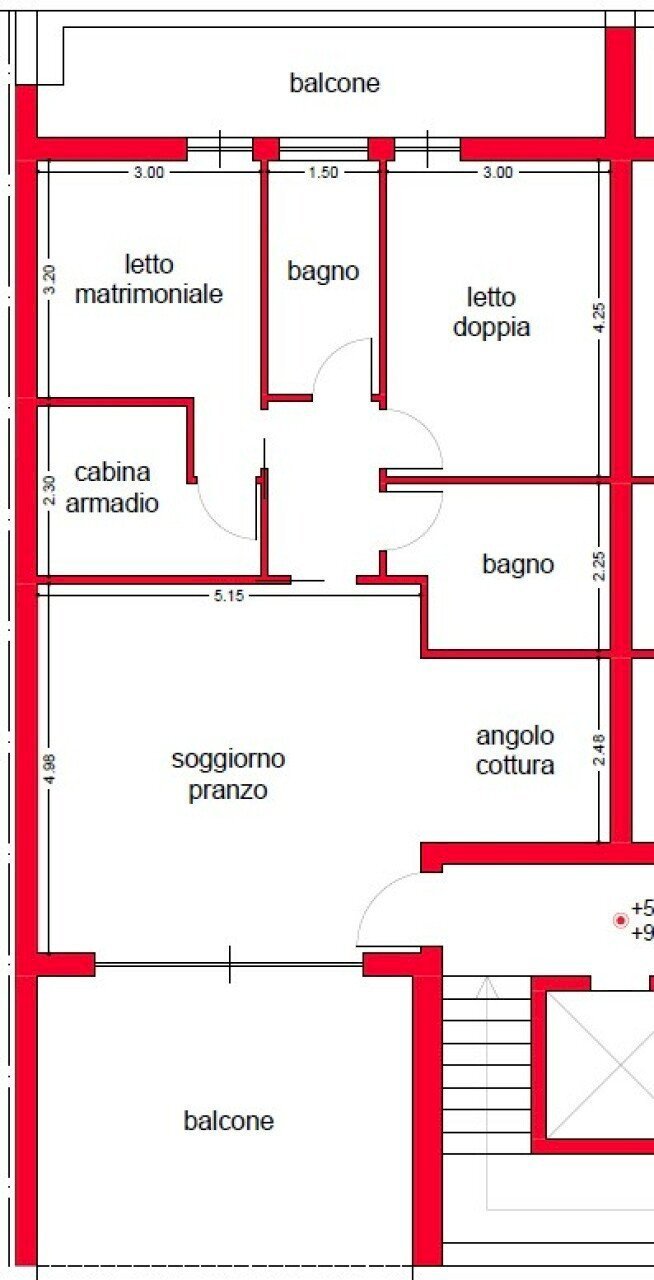 Appartamento via Martiri di Nassiriya, Adelfia - planimetria 1