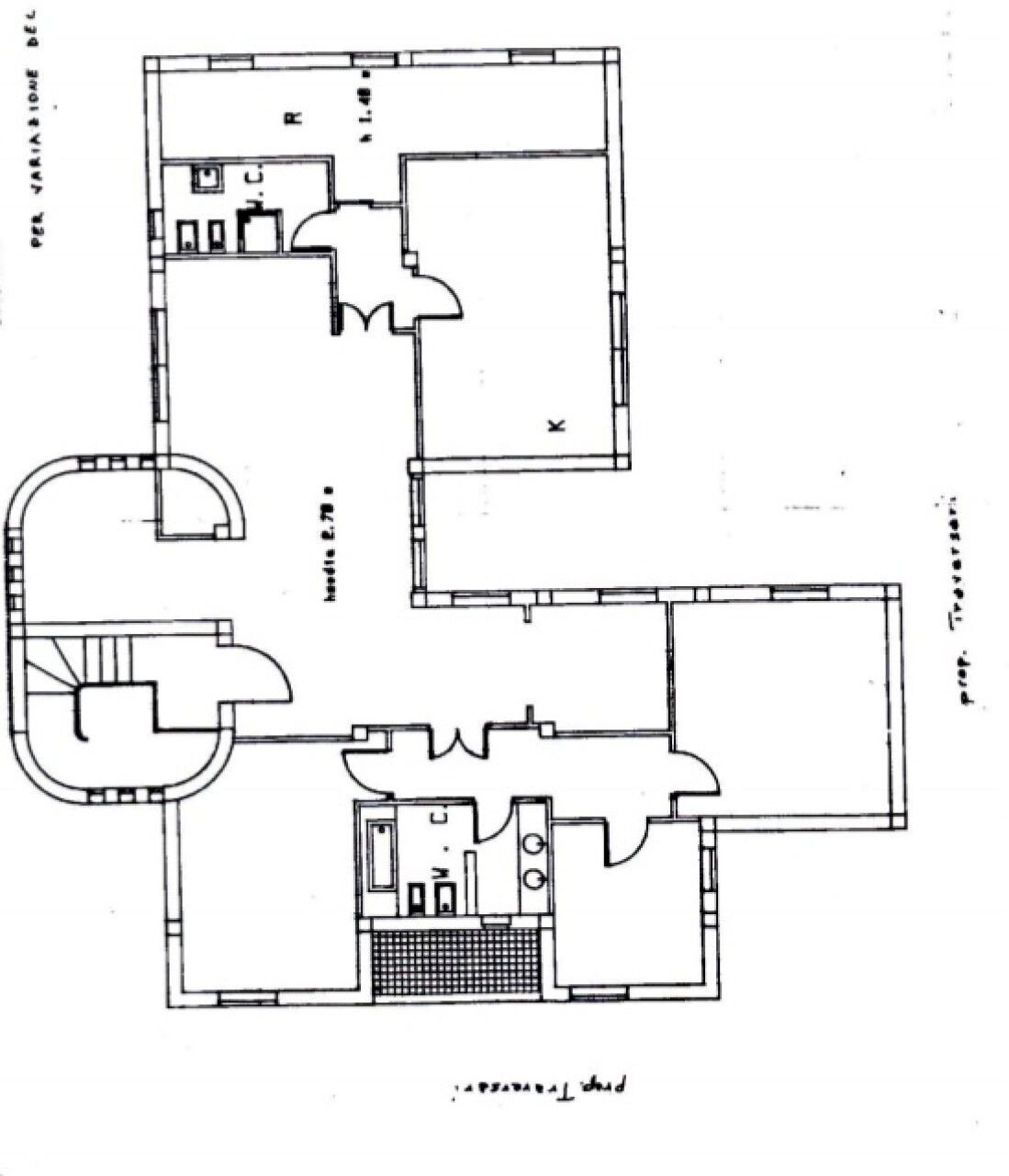 Appartamento via Gianvincenzo Gravina, 23, Catanzaro - planimetria 1