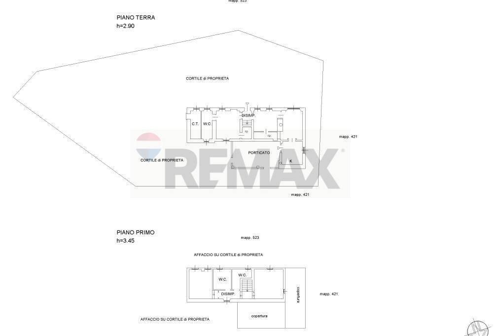 Pianta 2D - Casa indipendente Cerrina Monferrato - planimetria 1