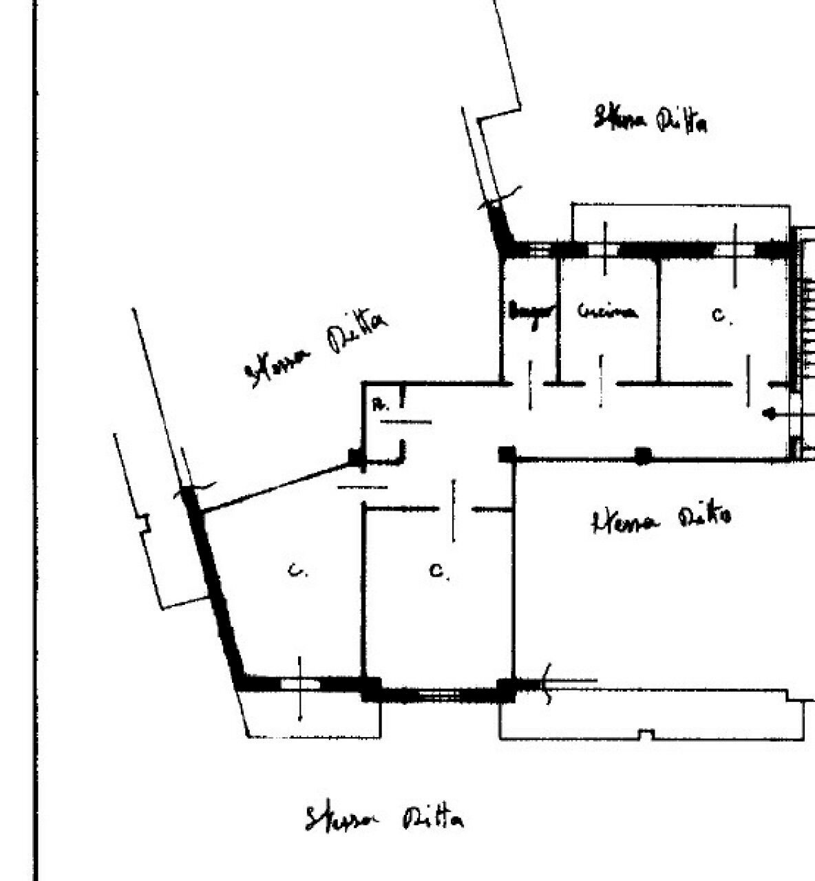 Trilocale via Bellini, 105, Terlizzi - planimetria 1