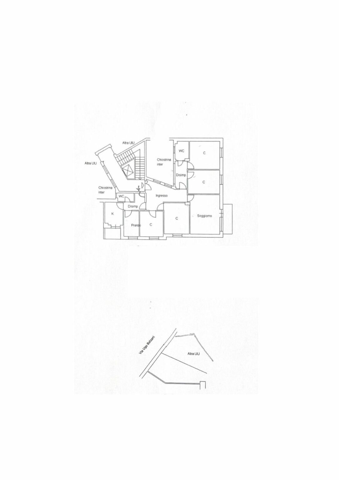 Apartment via Ugo Balzani, 12, Roma - floor plans 1