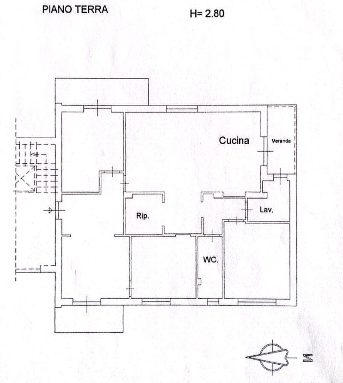 Appartamento via Sebastiano Catania, 298, Catania - planimetria 1