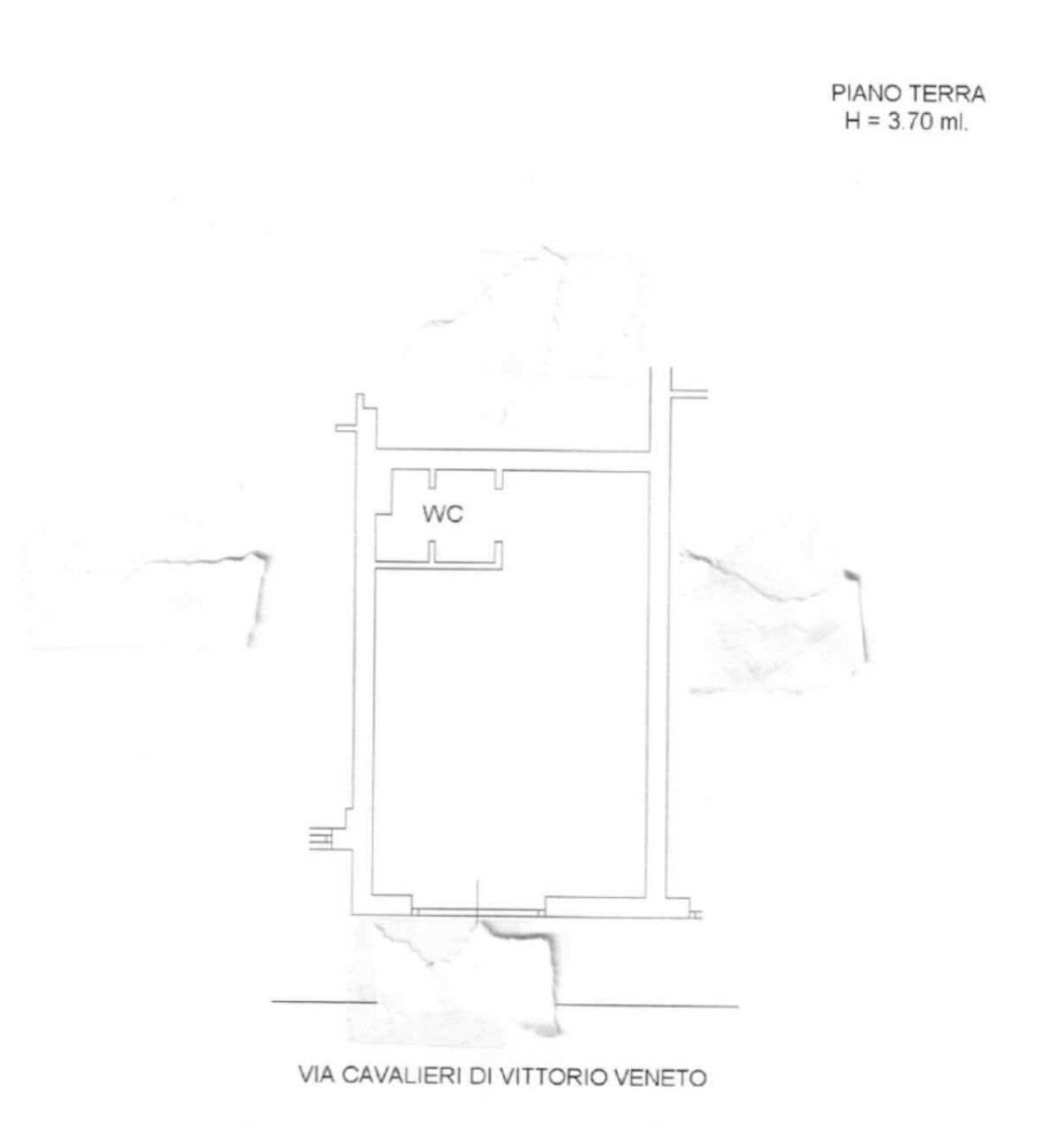 Negozio via Cavalieri di Vittorio Veneto, 36, Arzano - planimetria 1