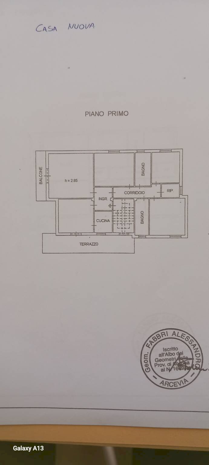 Villa Frazione Sant'Apollinare, 118, Arcevia - planimetria 1