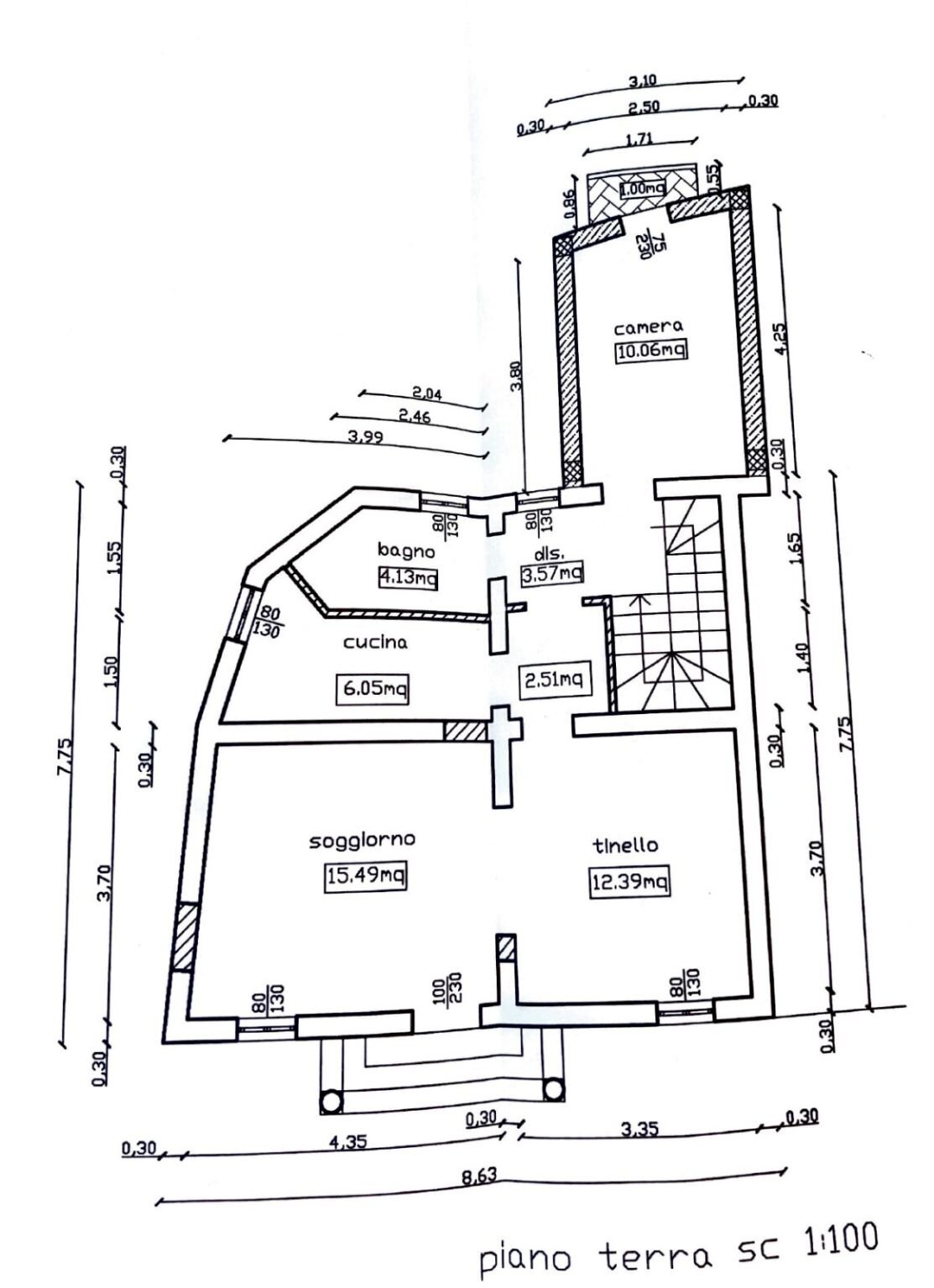 Casa indipendente strada Provinciale 17, Campli - planimetria 1