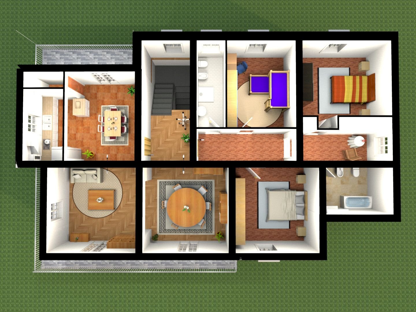 Villa via 8 Marzo, 1, Acquapendente - floor plans 1