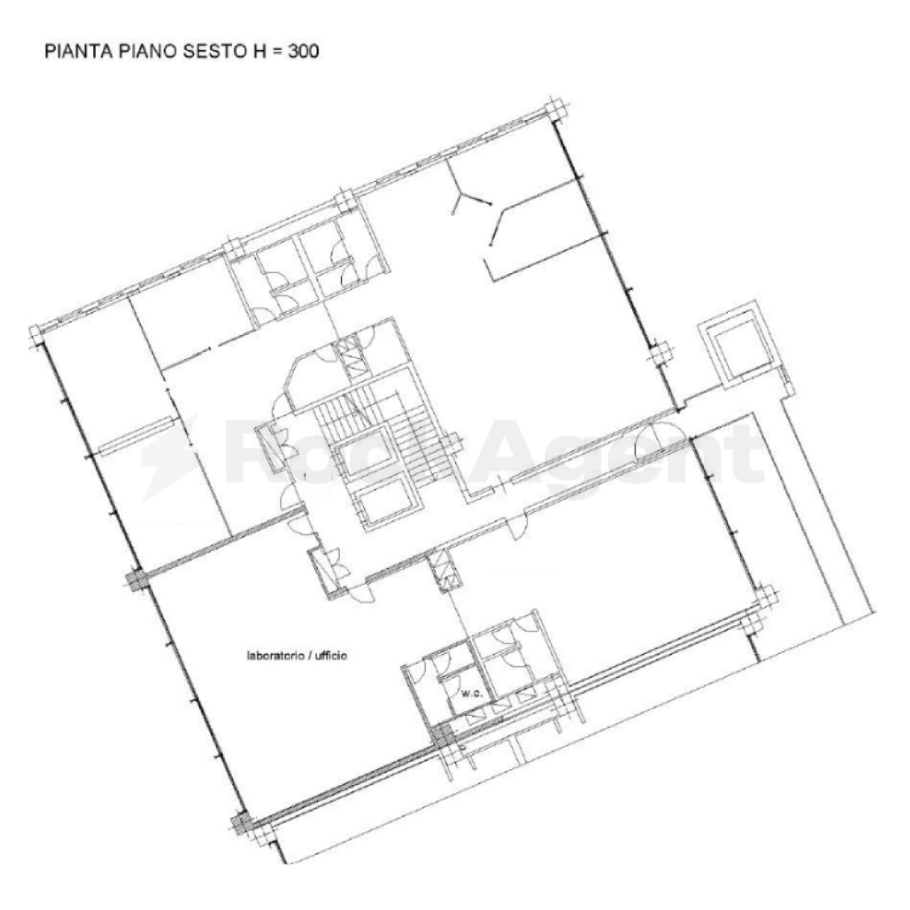 Office via Ippolito Nievo, 25, Torino (neighborhood Vanchiglia) - floor plans 1
