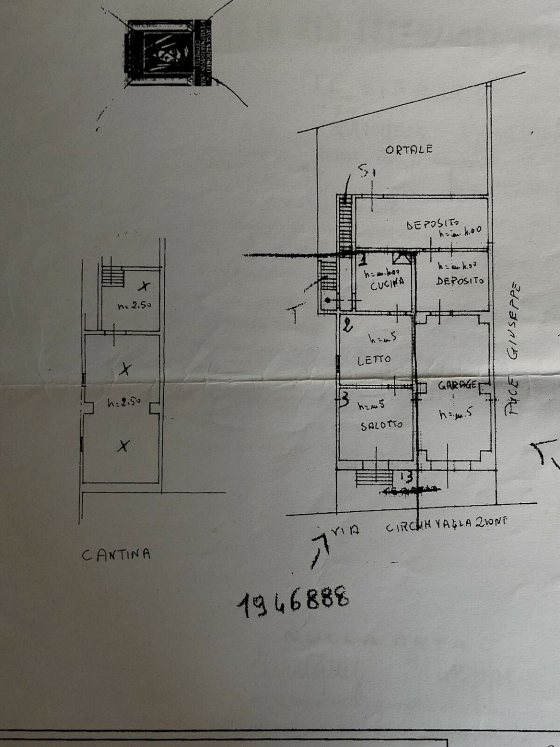 Casa indipendente via Circonvallazione, 19, Nociglia - planimetria 1