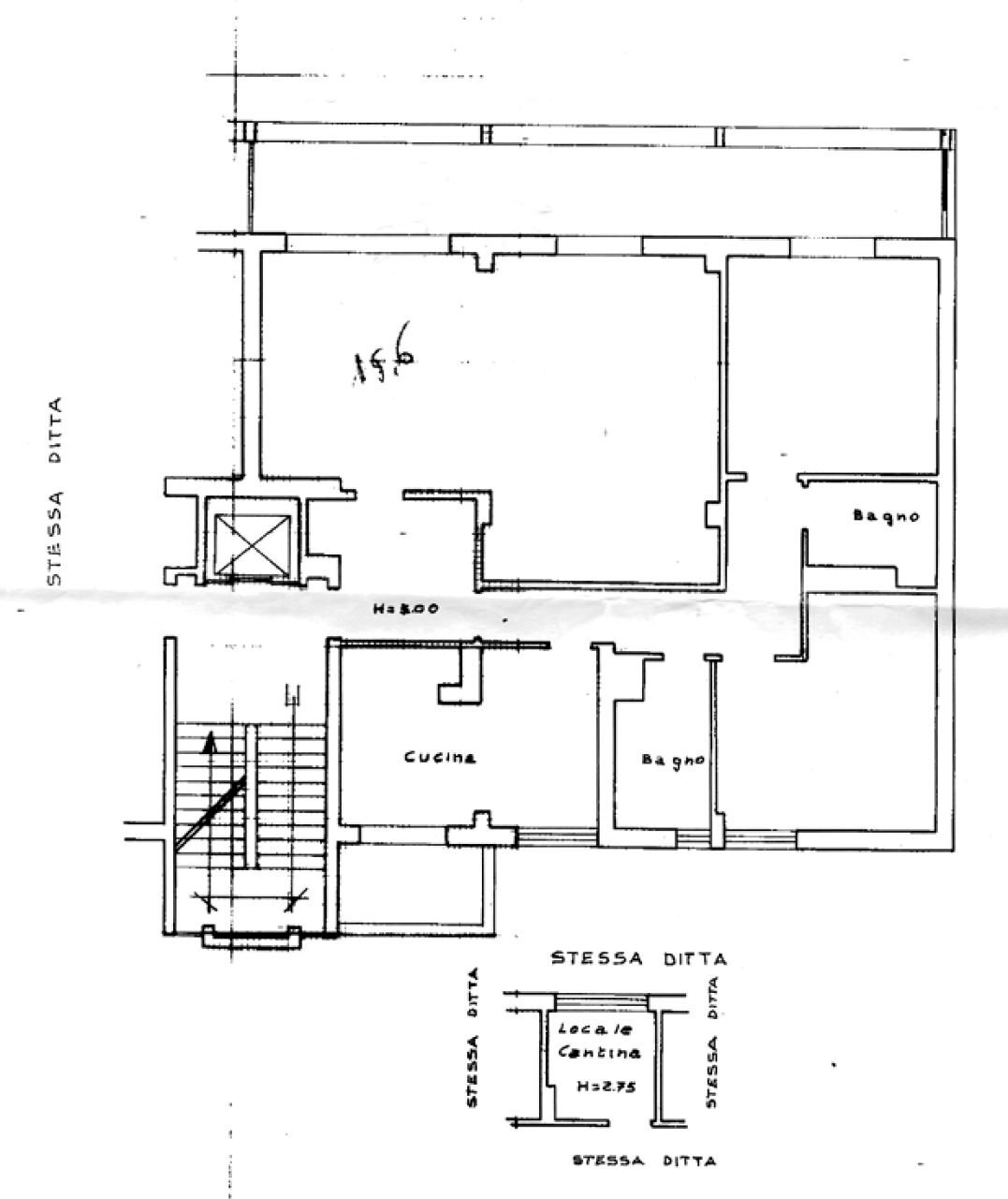 Three-room apartment via Magenta, 13A, Catanzaro - floor plans 1