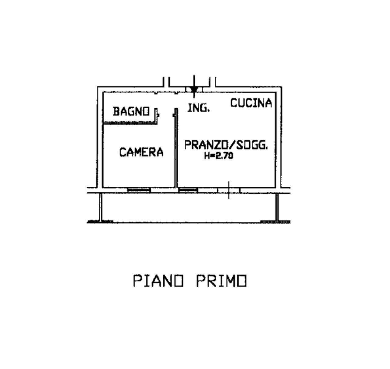 Bilocale via degli ulivi, 57, San Costanzo - planimetria 1