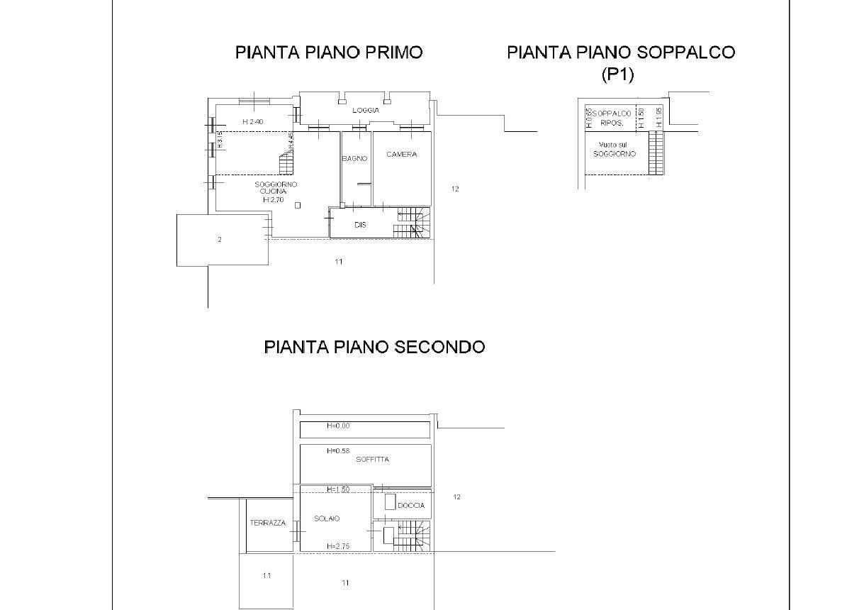Foto 34 - Apartment Via Paladina
 
1, Valbrembo - floor plans 1