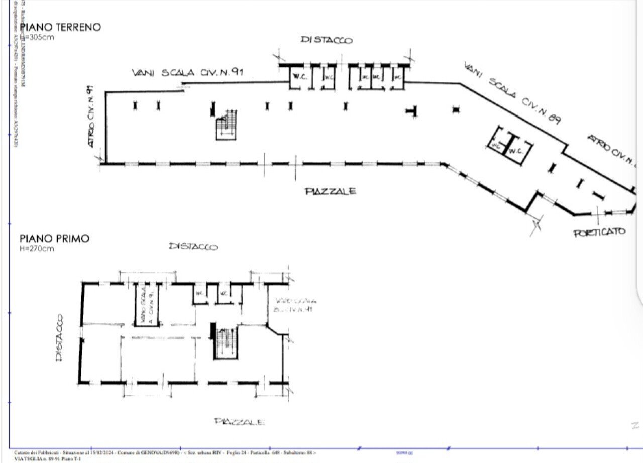 Shop via Teglia, 89, Genova (neighborhood Bolzaneto) - floor plans 1