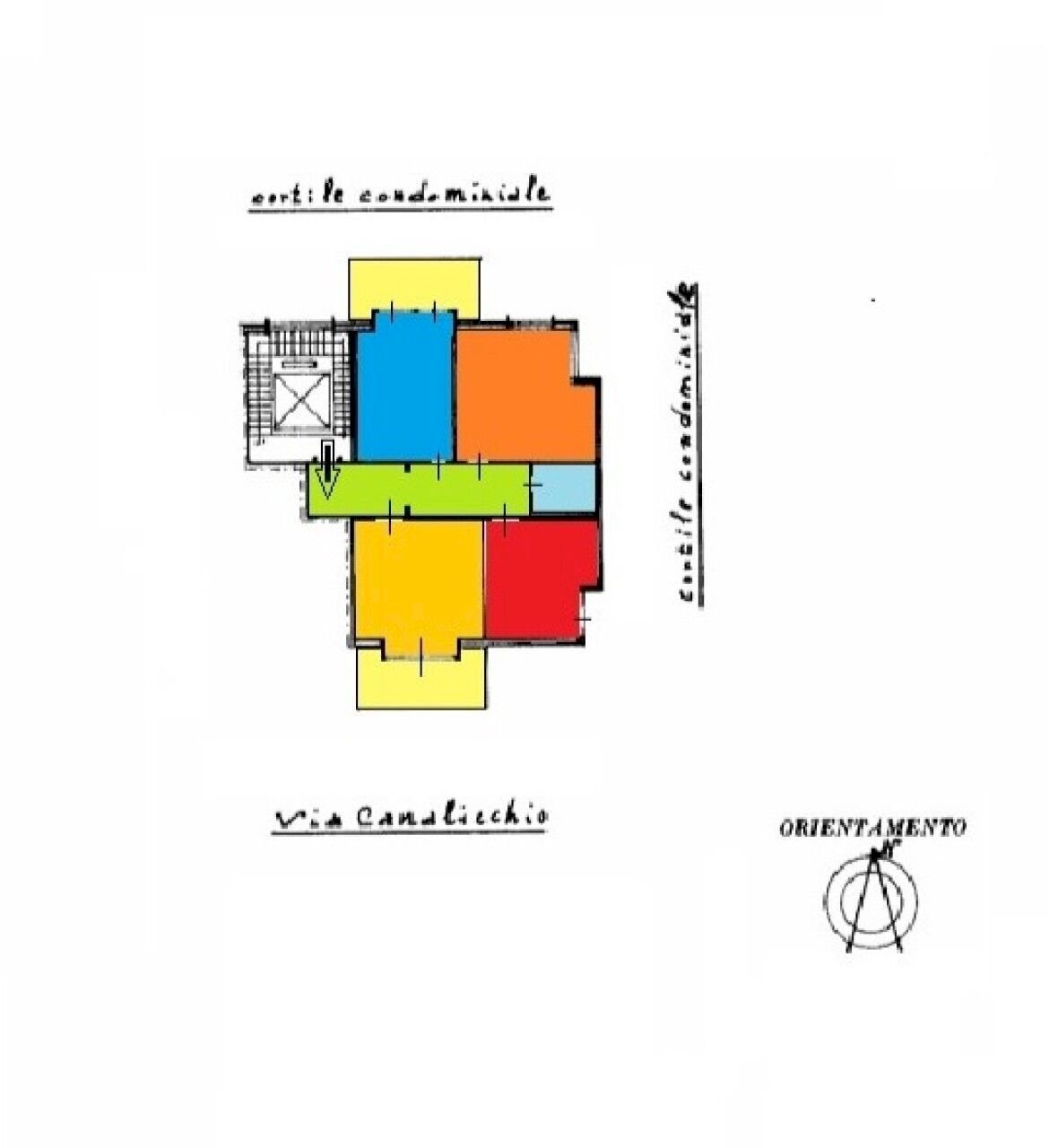 Trilocale via del Canalicchio, 3, Tremestieri Etneo - planimetria 1