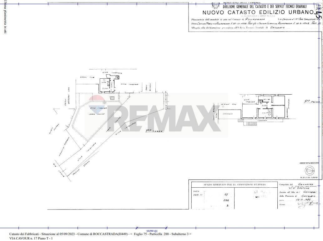 Pianta 2D - Casa indipendente VIA CAVOUR
 
17, Roccastrada - planimetria 1