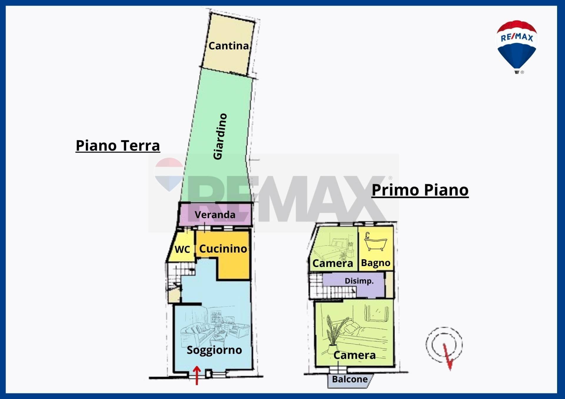 Pianta 2D - Independent house Sedilo - floor plans 1